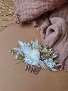 Peigne pour cheveux en fleurs séchées sur mesure – Image 10