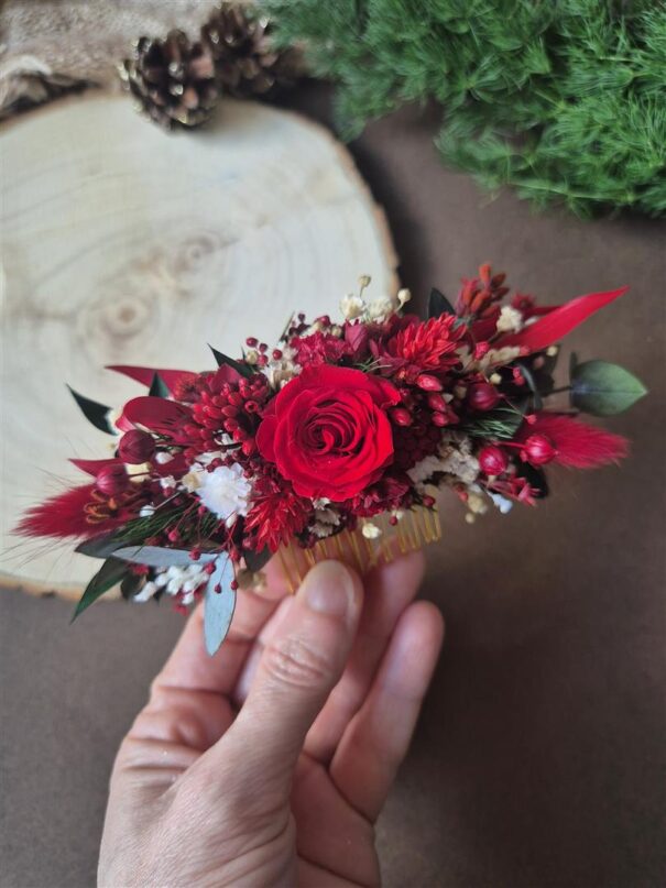 ifundom 4pièces Pince à Cheveux Rose Artificiel Accessoire Élégant Pour Fêtes Hawaïennes Mariage Plage Et Festivals