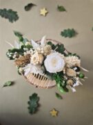 Peigne pour cheveux en fleurs séchées sur mesure – Image 3