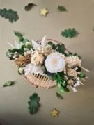 Peigne pour cheveux en fleurs séchées sur mesure – Image 3