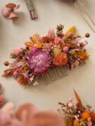 Peigne pour cheveux en fleurs séchées sur mesure – Image 9