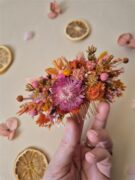 Peigne pour cheveux en fleurs séchées sur mesure – Image 4