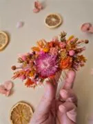 Peigne pour cheveux en fleurs séchées sur mesure – Image 4