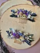 Peigne pour cheveux en fleurs séchées sur mesure – Image 6