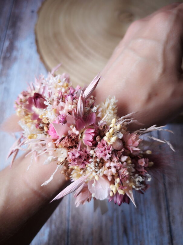 Bracelet en fleurs séchées – Image 5