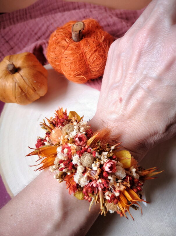 Bracelet en fleurs séchées – Image 3