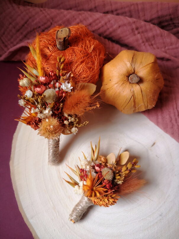 Boutonnière en fleurs séchées - Adultes – Image 14