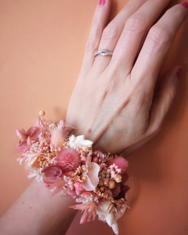 Bracelet en fleurs séchées – Image 12