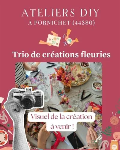 Atelier fleurs séchées : trio de créations