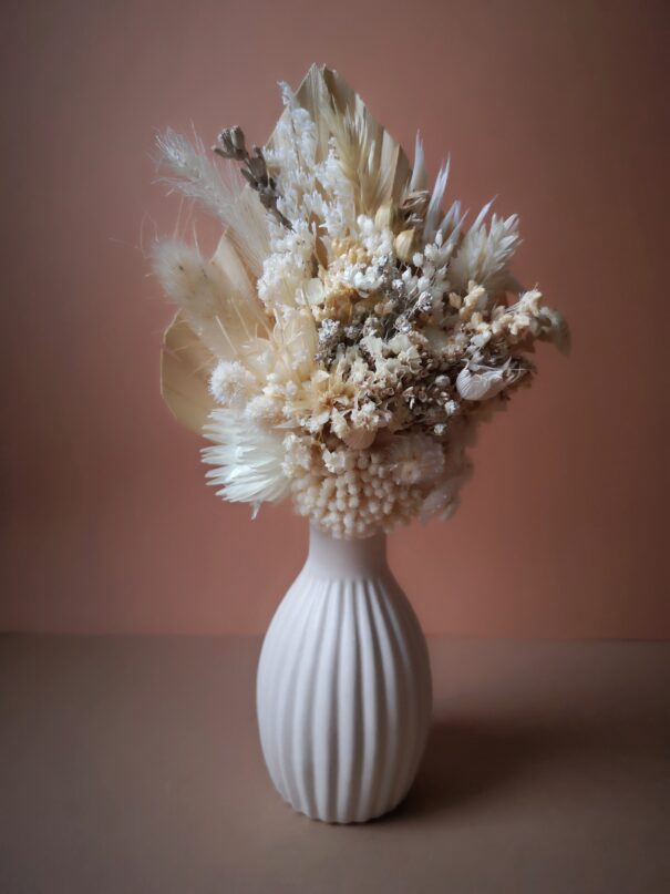 Mini bouquet de fleurs séchées avec son vase – Image 13