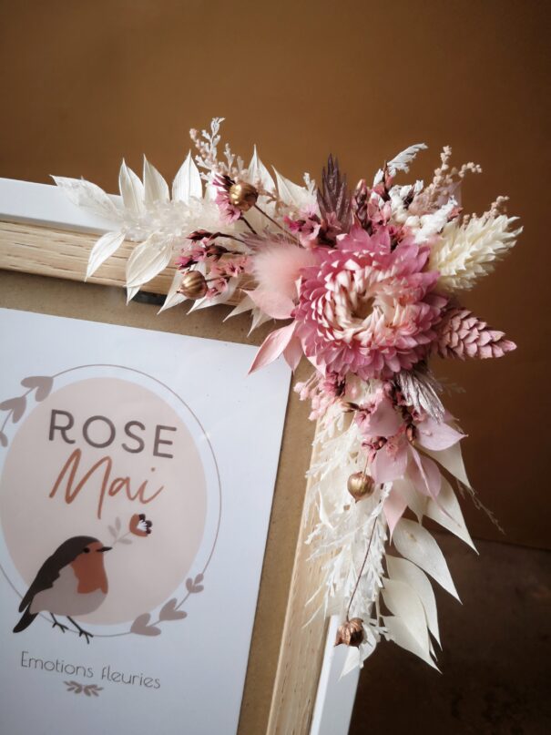 Cadre pour photo orné de fleurs séchées (plusieurs modèles) – Image 5