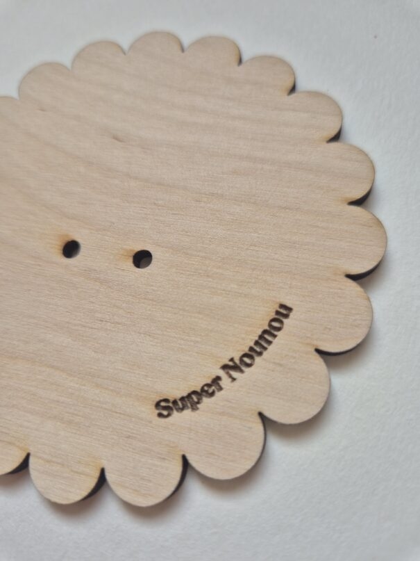 Aimant mini bouquet de fleurs séchées sur support en bois (cadeau maîtresse d'école et ATSEM) – Image 46