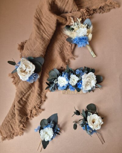 Lot d'accessoires sur mesure en fleurs séchées pour Marguerite