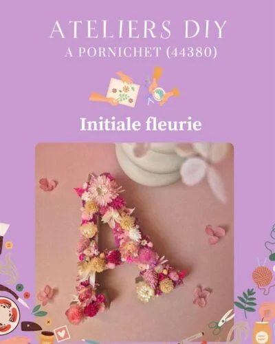 Atelier floral DIY - Lettres en fleurs séchées