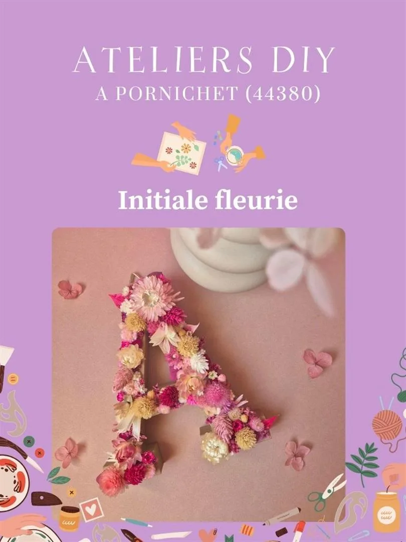Atelier floral DIY - Lettres en fleurs séchées