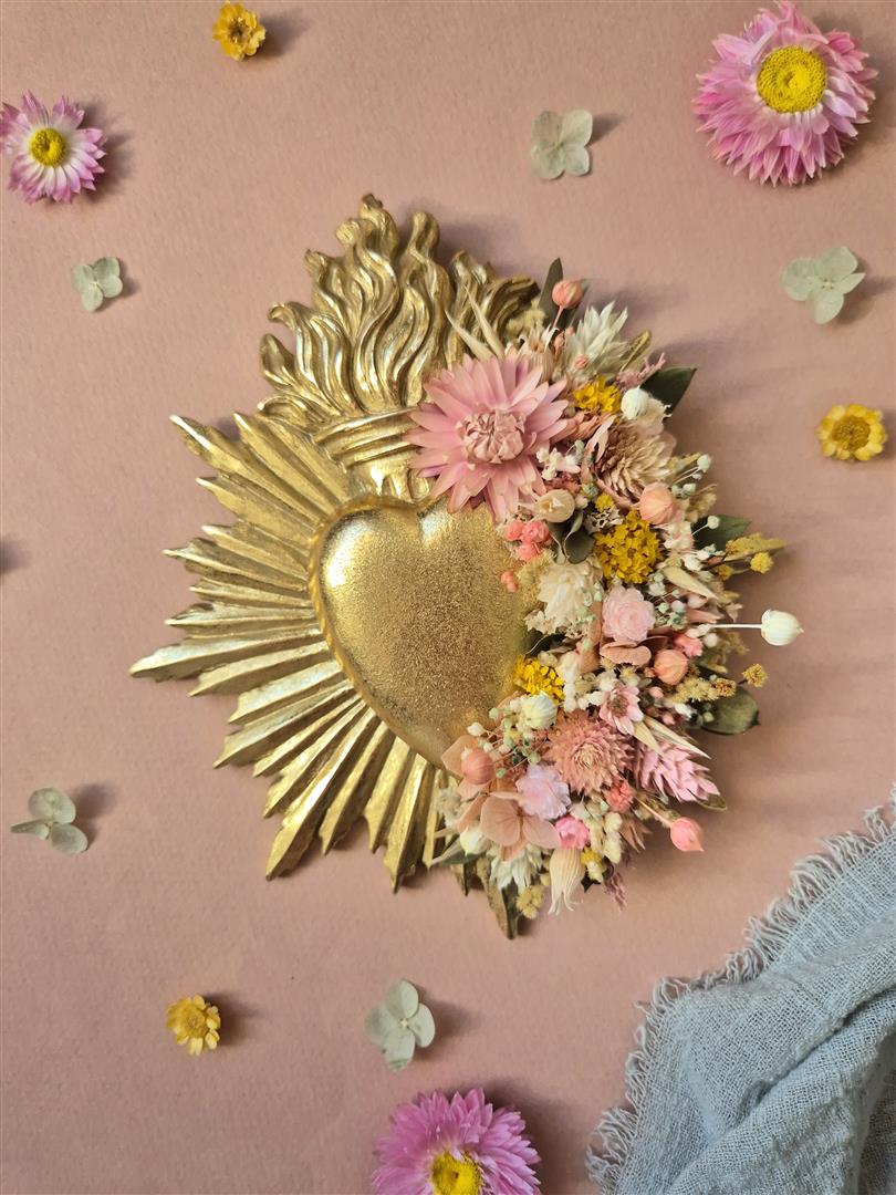 Atelier cœur ex-voto fleuri – Image 2