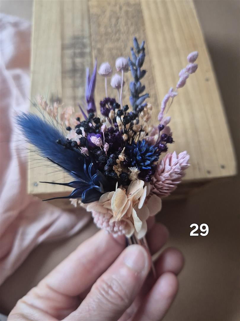 Aimant fleuri mini bouquet de fleurs séchées - cadeau de fin d'année scolaire (maîtresse, ATSEM, nounou) – Image 28