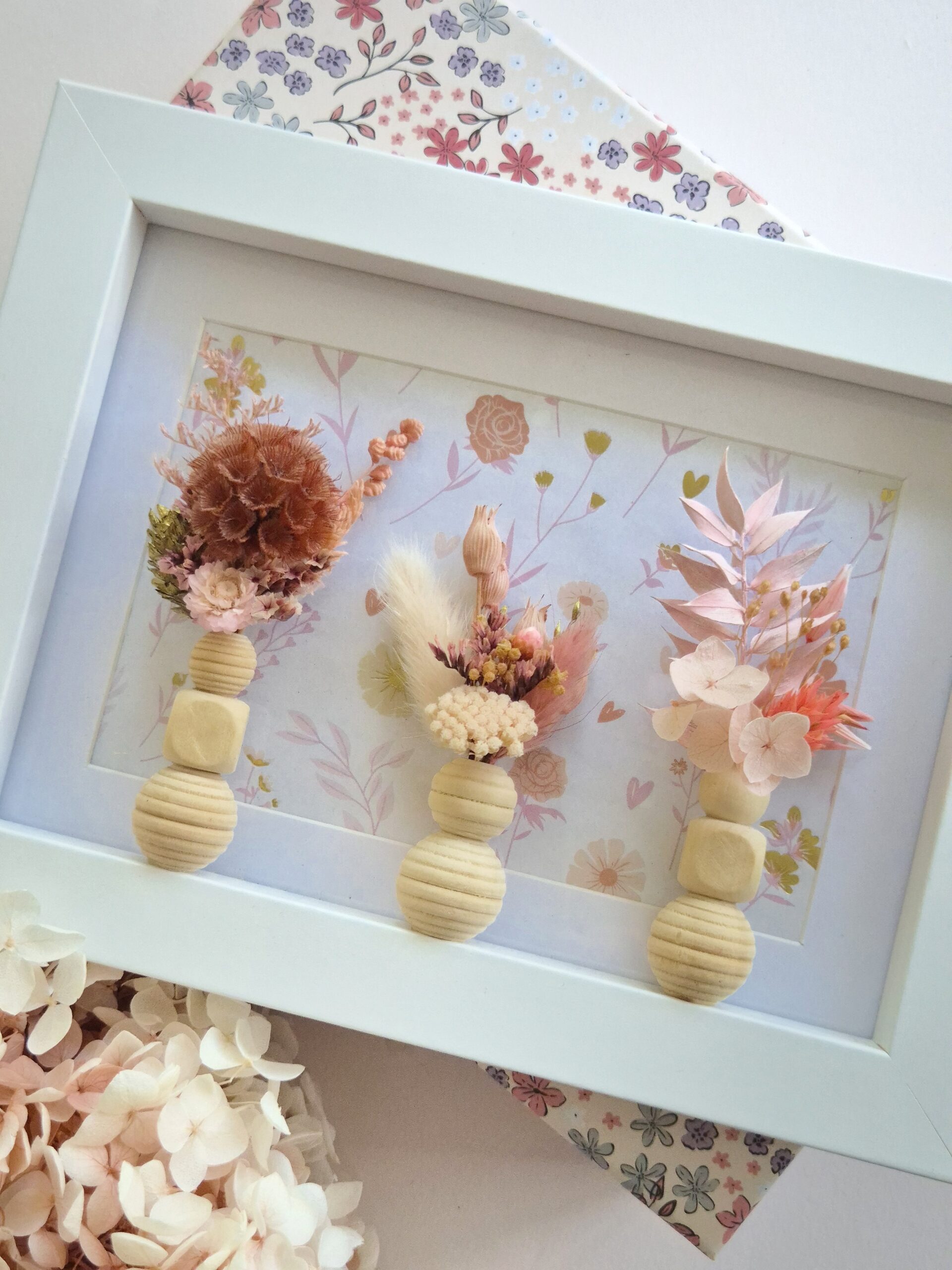 Atelier enfants "Mon tableau fleuri" en fleurs séchées – Image 2
