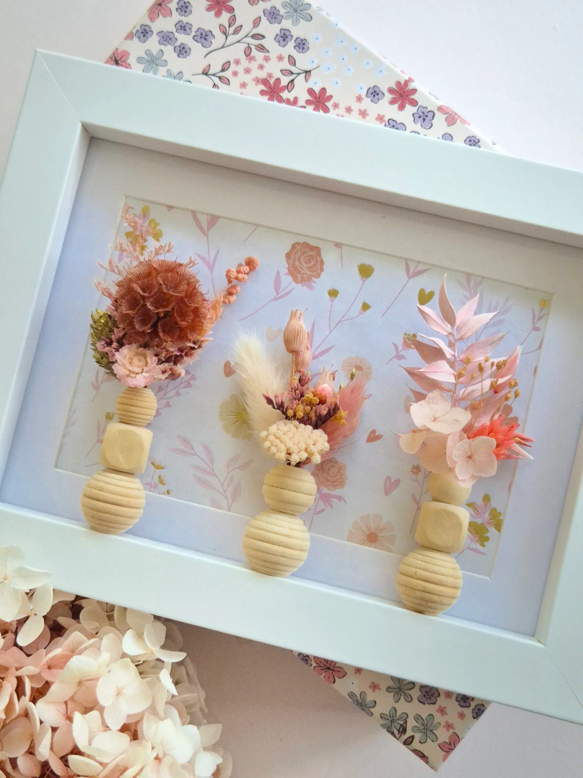 Atelier enfants "Mon tableau fleuri" en fleurs séchées – Image 2