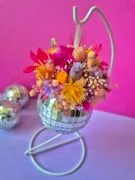 Atelier suspension boule à facettes fleurie – Image 2