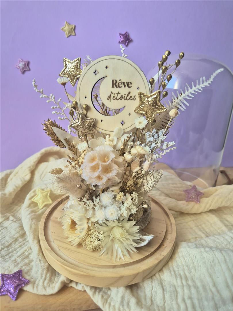 Atelier cloche de fleurs séchées étoilées "Rêve d'étoiles" – Image 2