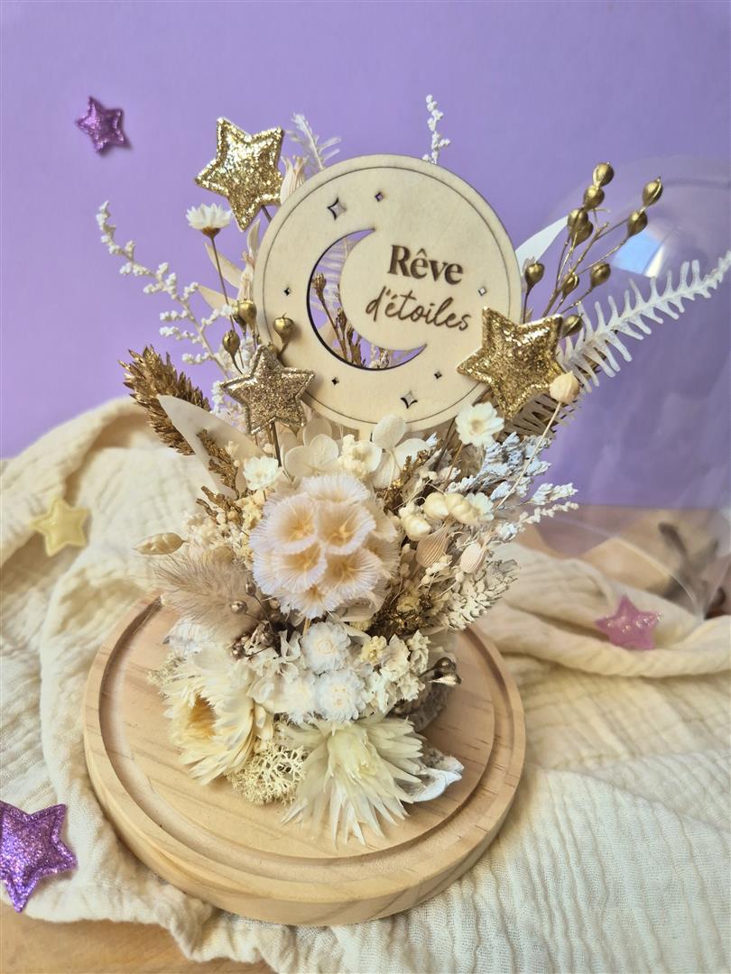 Atelier cloche de fleurs séchées étoilées "Rêve d'étoiles" – Image 3