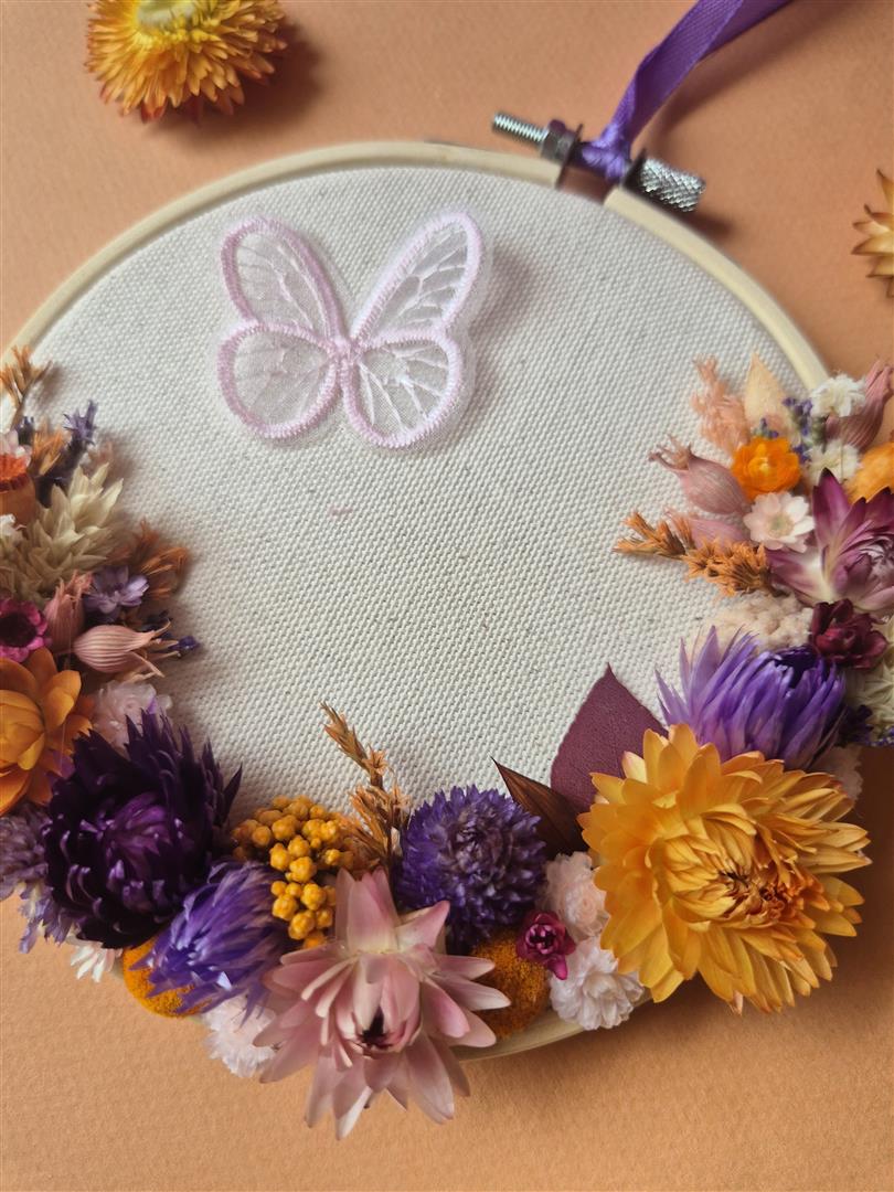 Atelier enfants Tambour à broder fleuri – Image 3