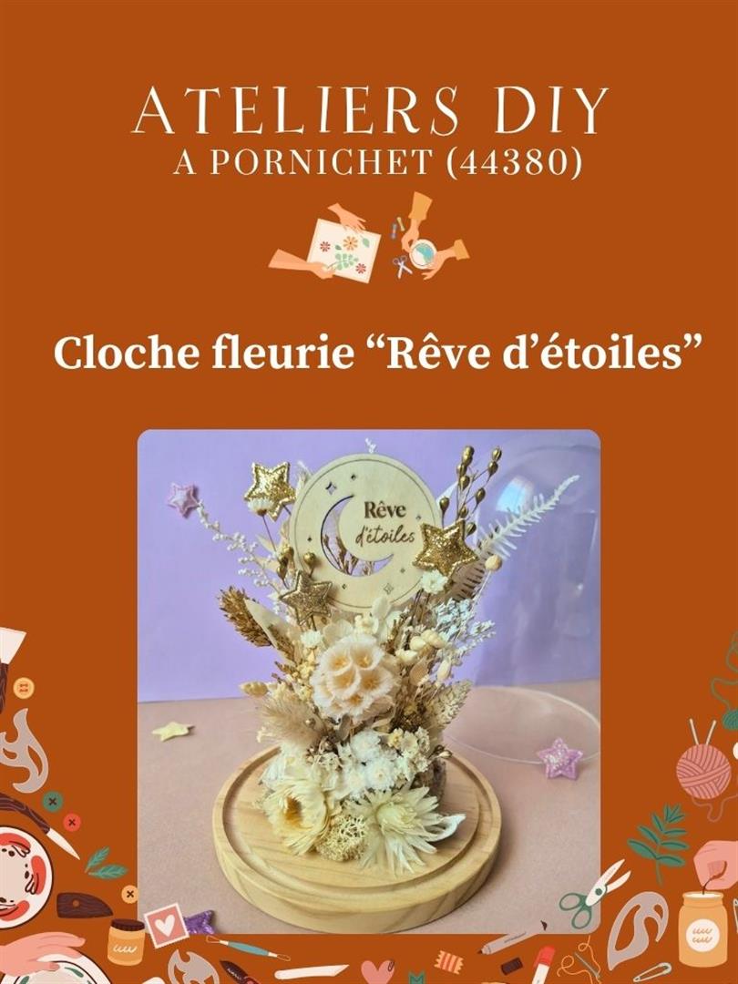 Atelier cloche de fleurs séchées étoilées "Rêve d'étoiles"