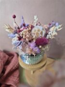 Atelier créatif Petit vase boule disco fleurs séchées – Image 3