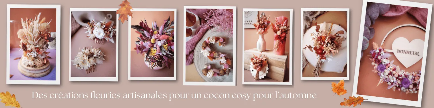 Boutique Rose Mai : fleurs séchées et créations de printemps